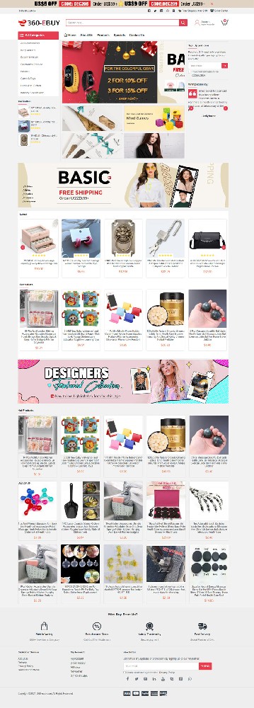 小商品类跨境电商独立站商城【航鑫信息技术】